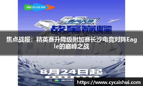 焦点战报：精英赛升降级附加赛长沙电竞对阵Eagle的巅峰之战